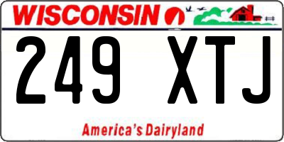 WI license plate 249XTJ