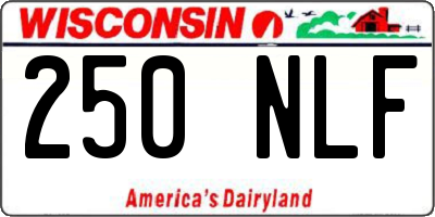 WI license plate 250NLF
