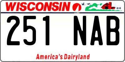 WI license plate 251NAB