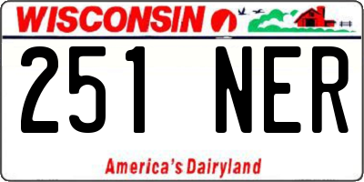 WI license plate 251NER