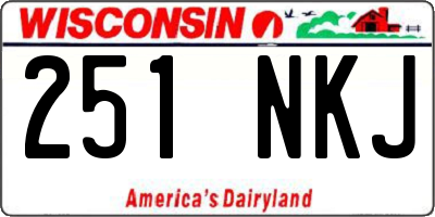 WI license plate 251NKJ