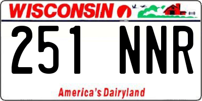WI license plate 251NNR