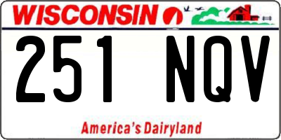 WI license plate 251NQV