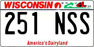 WI license plate 251NSS