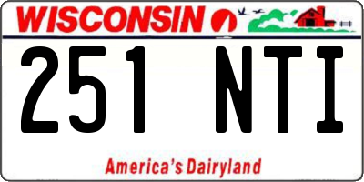 WI license plate 251NTI