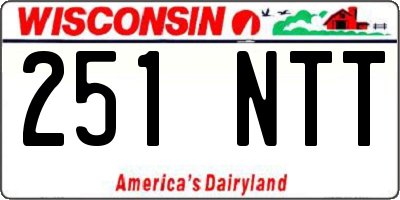 WI license plate 251NTT