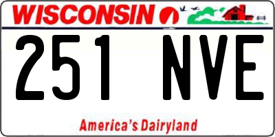 WI license plate 251NVE