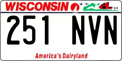 WI license plate 251NVN