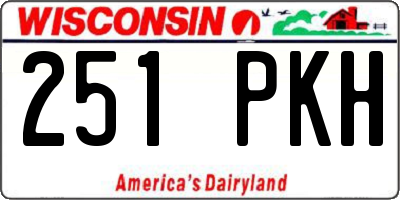 WI license plate 251PKH