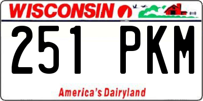 WI license plate 251PKM