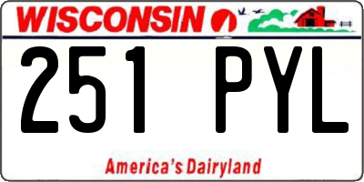 WI license plate 251PYL