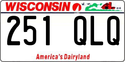 WI license plate 251QLQ