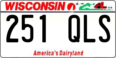 WI license plate 251QLS
