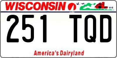 WI license plate 251TQD