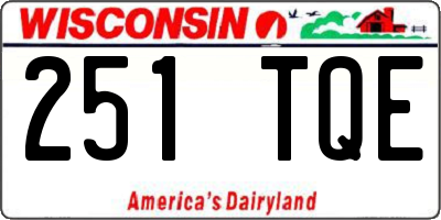 WI license plate 251TQE
