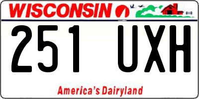 WI license plate 251UXH