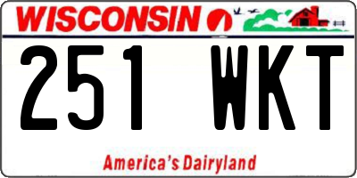 WI license plate 251WKT