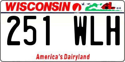 WI license plate 251WLH
