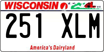 WI license plate 251XLM