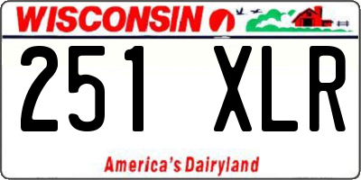 WI license plate 251XLR