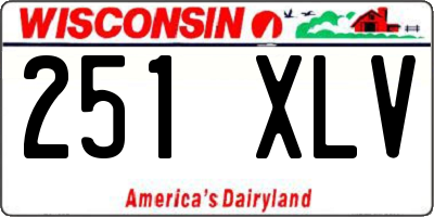 WI license plate 251XLV