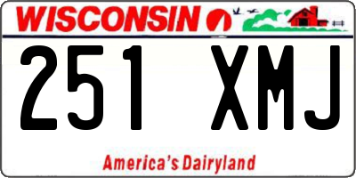 WI license plate 251XMJ