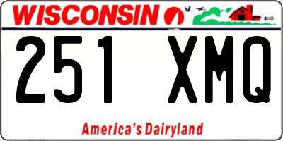 WI license plate 251XMQ