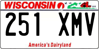 WI license plate 251XMV
