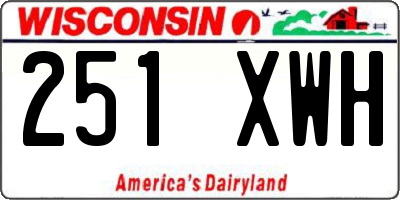 WI license plate 251XWH