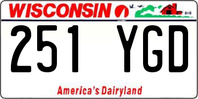 WI license plate 251YGD