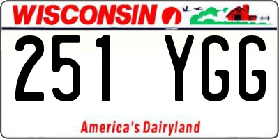 WI license plate 251YGG