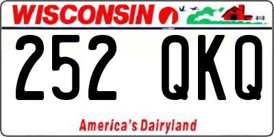 WI license plate 252QKQ