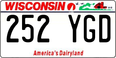 WI license plate 252YGD