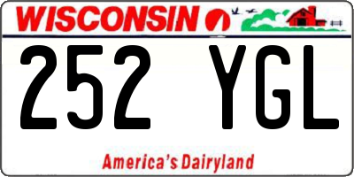 WI license plate 252YGL
