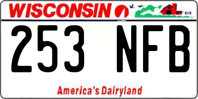 WI license plate 253NFB