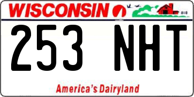 WI license plate 253NHT
