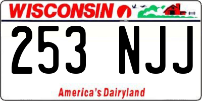 WI license plate 253NJJ