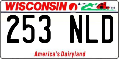 WI license plate 253NLD
