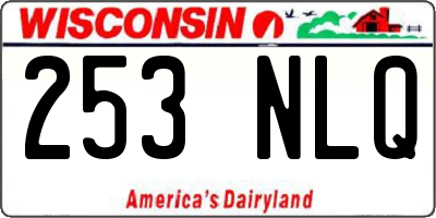 WI license plate 253NLQ