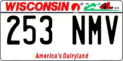 WI license plate 253NMV