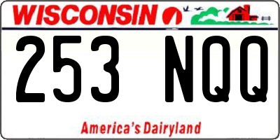 WI license plate 253NQQ