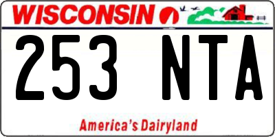 WI license plate 253NTA