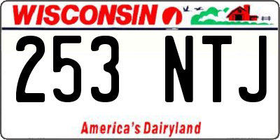 WI license plate 253NTJ