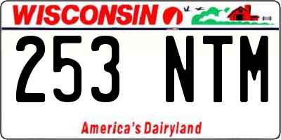 WI license plate 253NTM