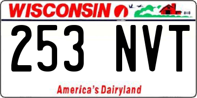WI license plate 253NVT