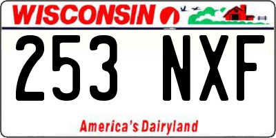 WI license plate 253NXF