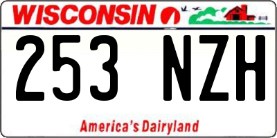 WI license plate 253NZH