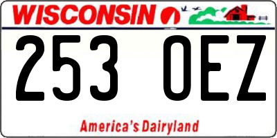 WI license plate 253OEZ