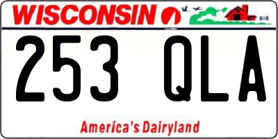 WI license plate 253QLA