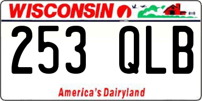 WI license plate 253QLB